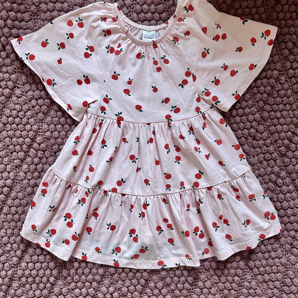 Hanna Andersson Pink Apples Dress Size 5